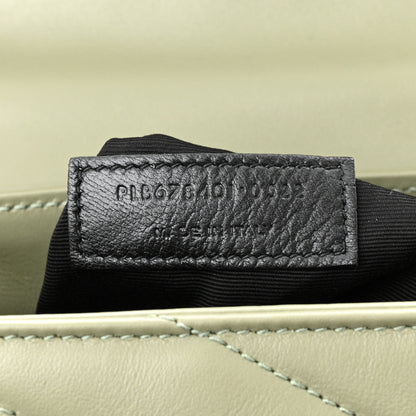 Saint Laurent Calfskin Y Quilted Monogram Toy Loulou Crossbody Bag Light Sage 8 of 11