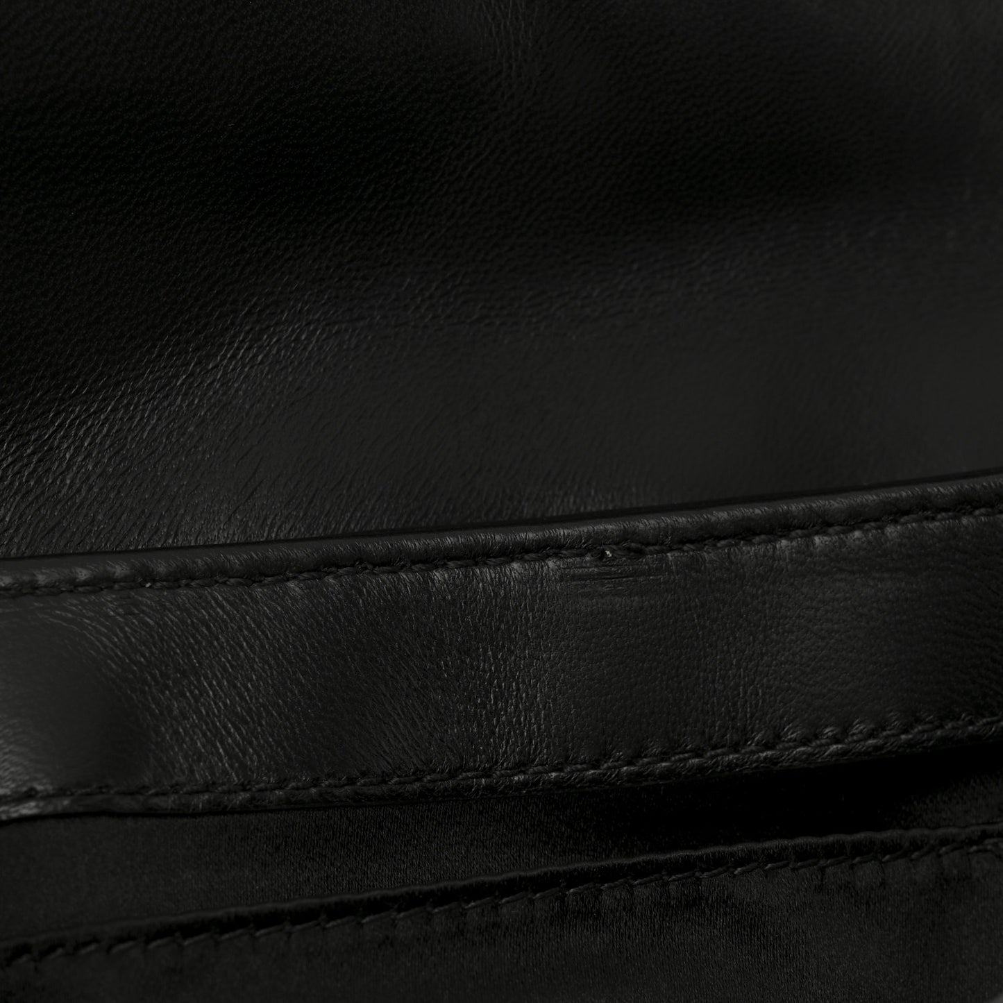 Nappa Vertical Matelasse Small Maxi Horsebit Chain Shoulder Bag Black