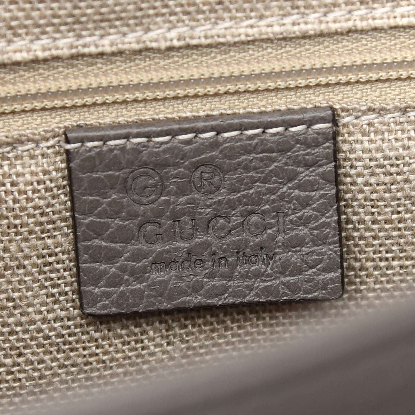 Dollar Calfskin Medium Interlocking G Top Handle Shoulder Bag Loess