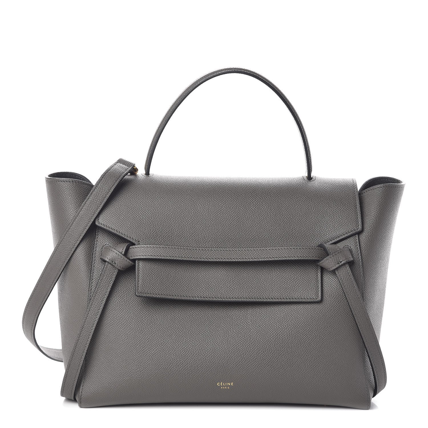 Celine Grained Calfskin Mini Belt Bag Grey 1 of 9