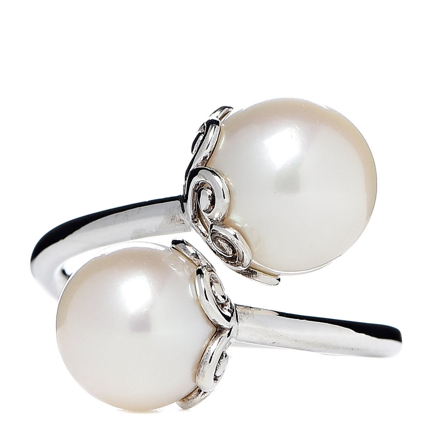 Sterling Silver Freshwater Pearl Paloma's Venezia Goldoni Heart Ring 50 5.25