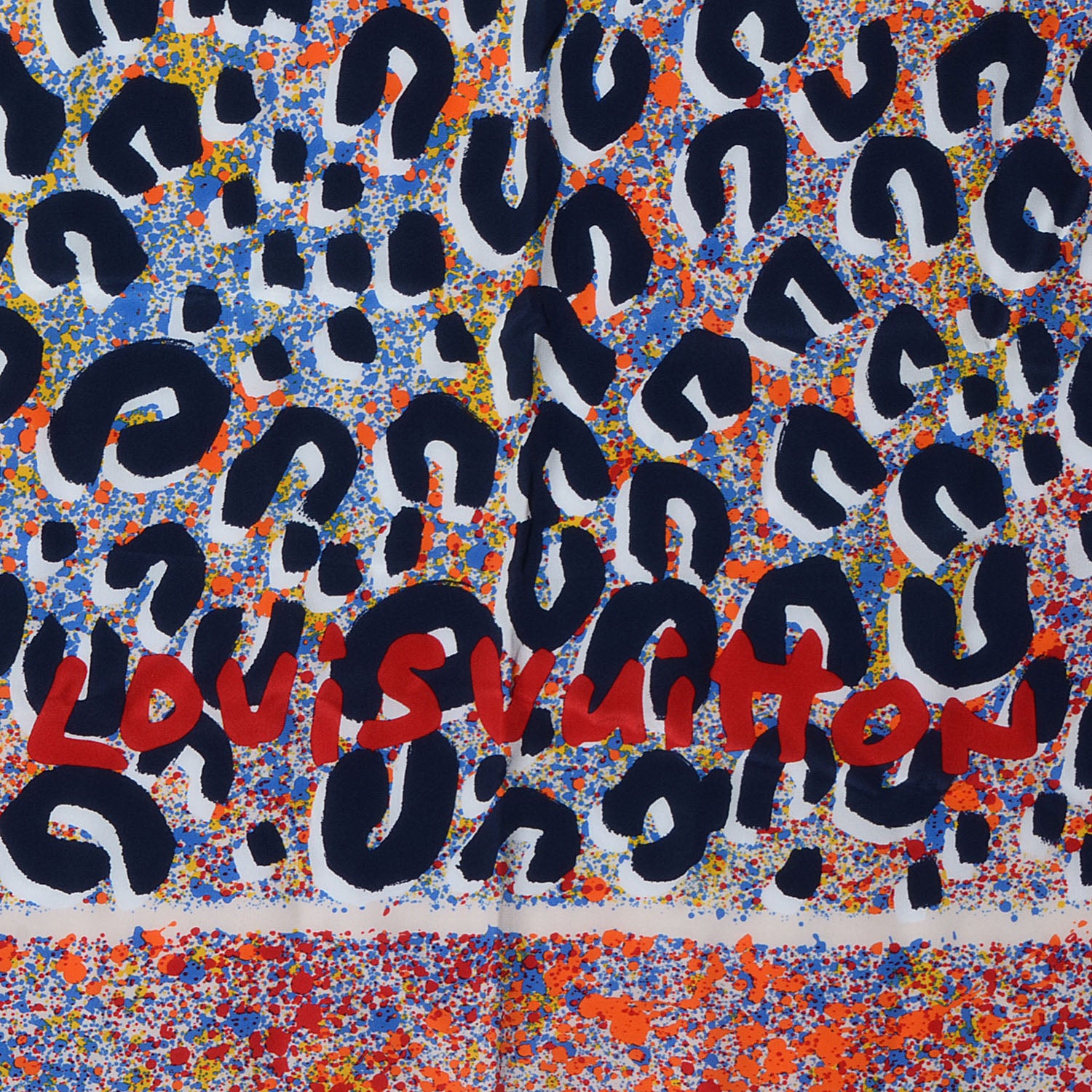 Louis Vuitton Silk Leo Spray Giant Square Piment 4 of 6