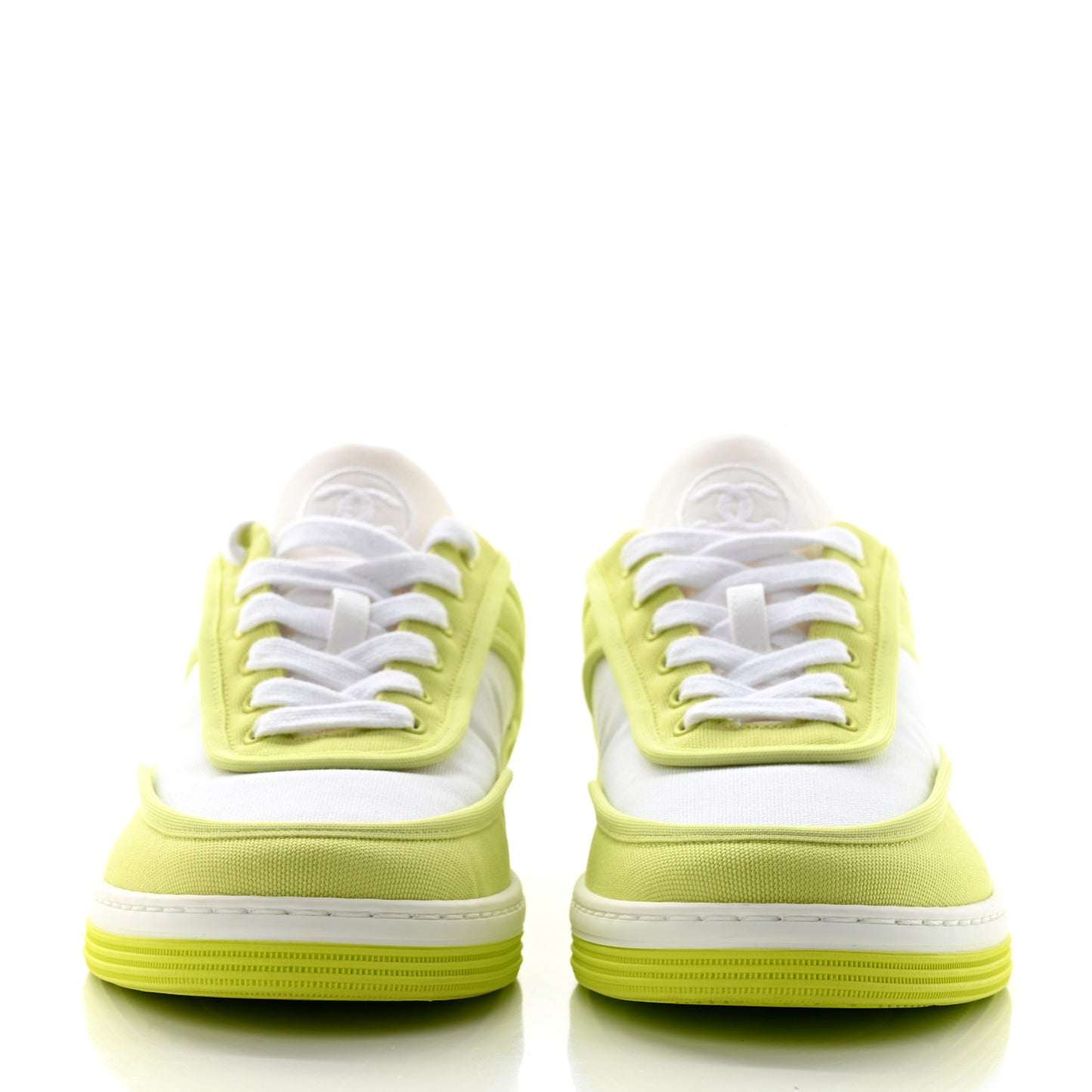 Fabric Womens Logo Sneakers 37 Green