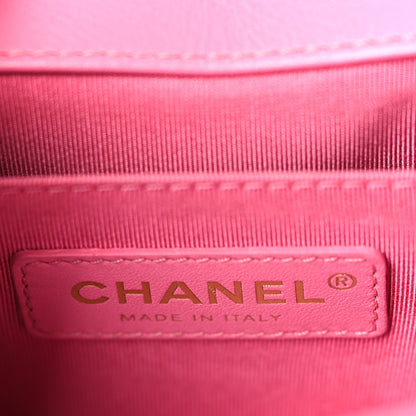 Chanel Calfskin Quilted Medium Boy Flap Pink 6 of 9