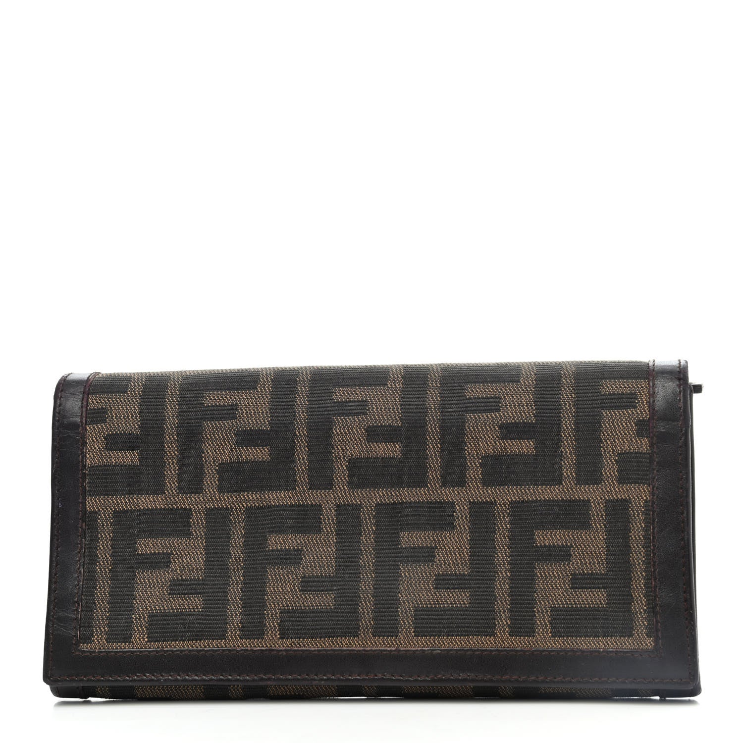 Fendi Zucca Continental Wallet Tobacco 1 of 8