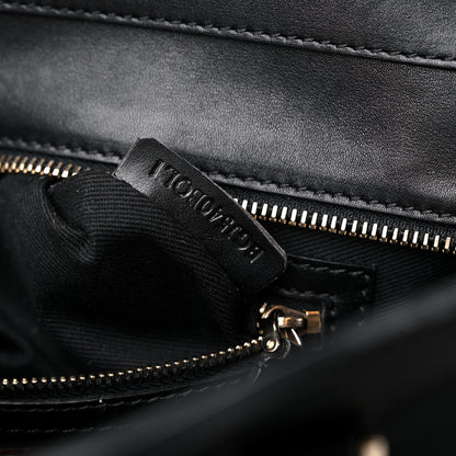 Valentino Garavani Vitello Small Rockstud Double Handle Tote Black 7 of 21