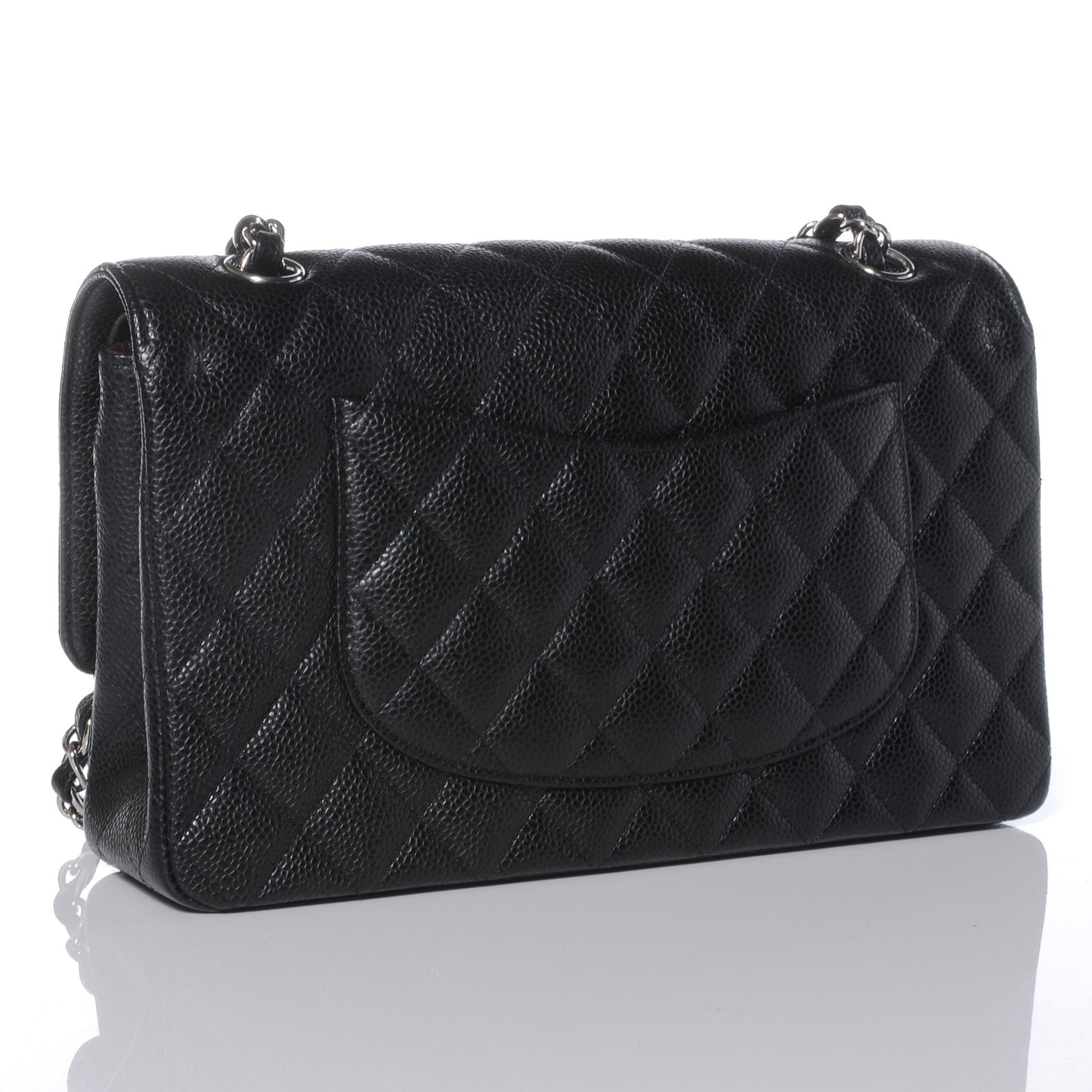 Chanel Caviar Quilted Medium Double Flap Black 3 of 8