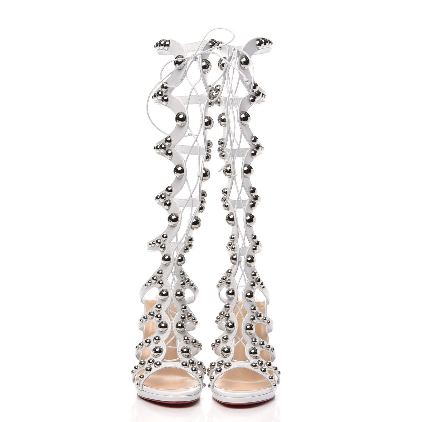 Kid Amazoutiful 120 Lace Up Sandals 38.5 Latte Silver