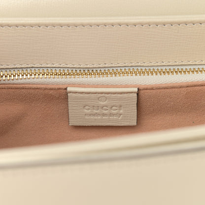 Gucci Azalea Calfskin Horsebit 1955 Shoulder Bag Mystic White 8 of 11