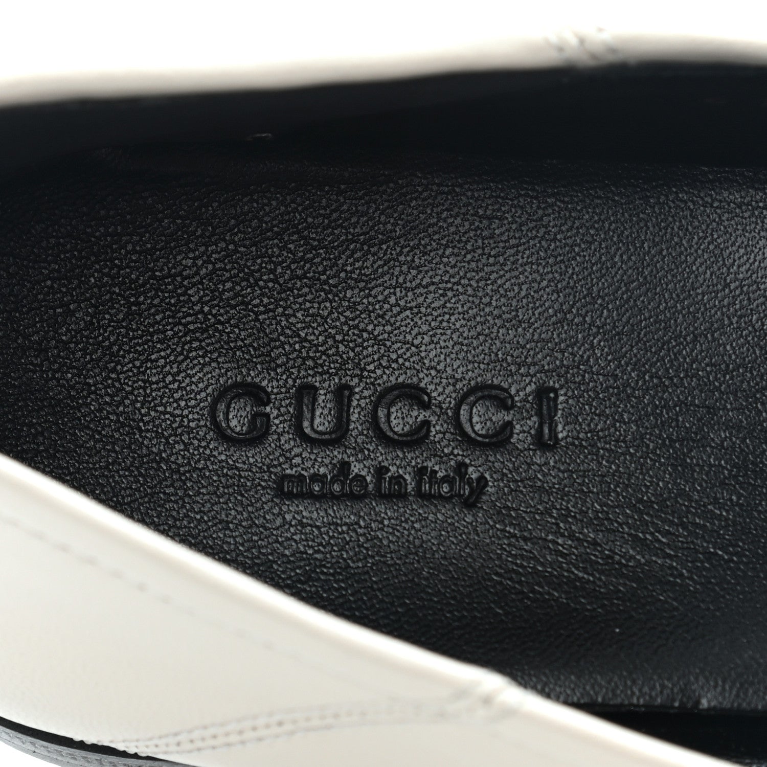 Gucci Lambskin Womens Brixton Horsebit Loafers 36.5 Mystic White 6 of 13