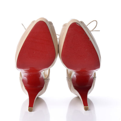 Christian Louboutin Nappa Meree 160 Platform Peep Toe Pumps 41 Nude 5 of 10