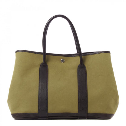 Hermes Buffle Skipper Toile Garden Party 36 MM Tote Olive 1 of 7
