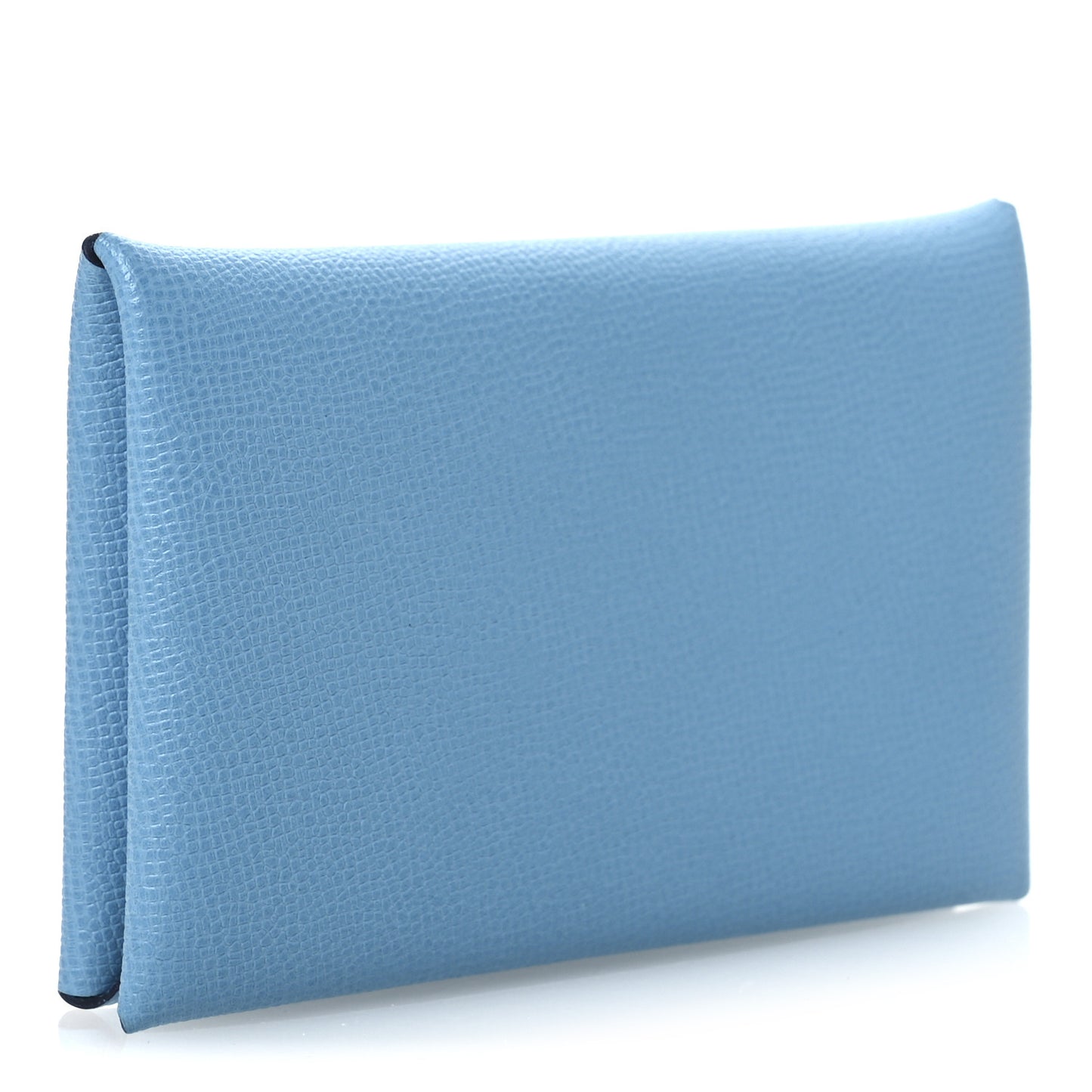 Madame Calfskin Calvi Duo Card Case Bleu du Nord