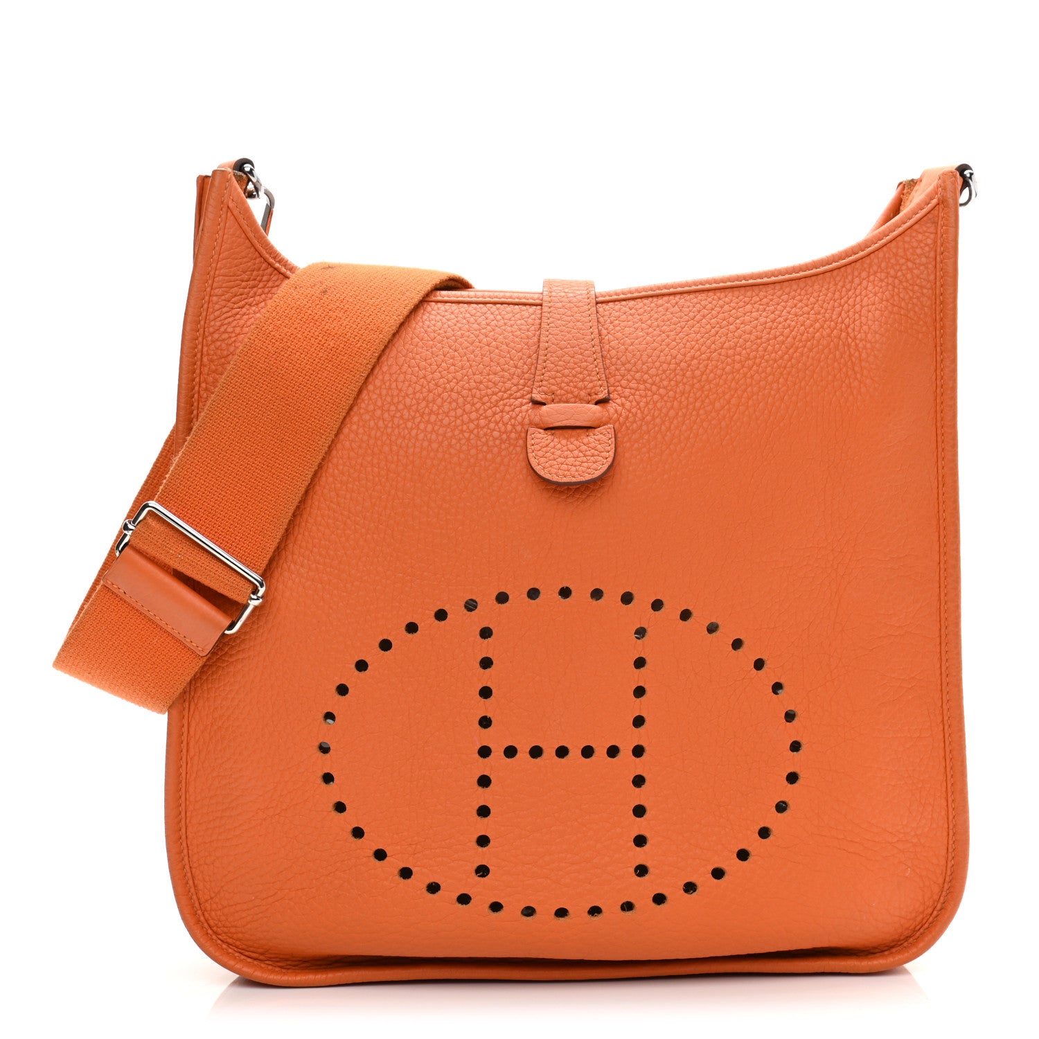 Hermes Taurillon Clemence Evelyne III GM Orange 1 of 18