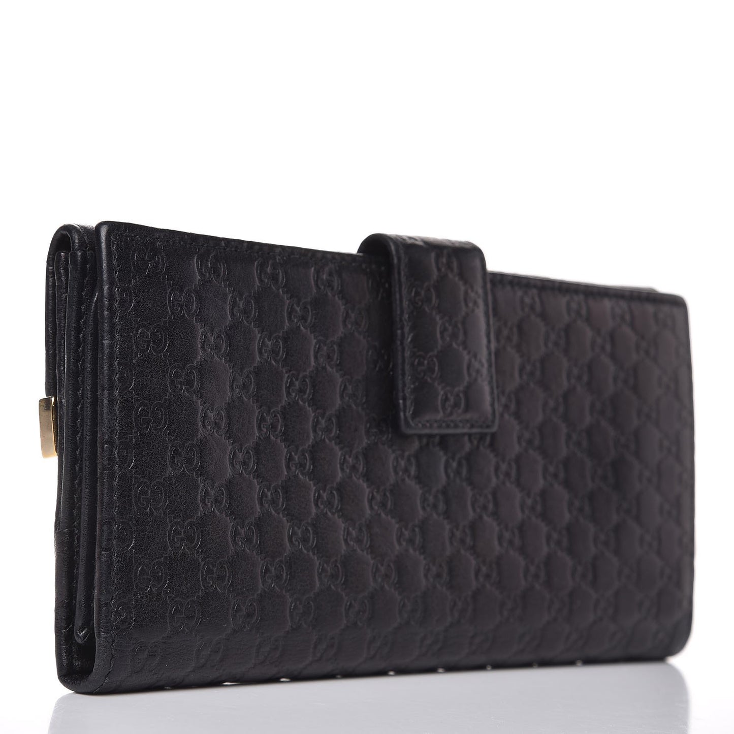 Soft Microguccissma Dice Continental Wallet Black