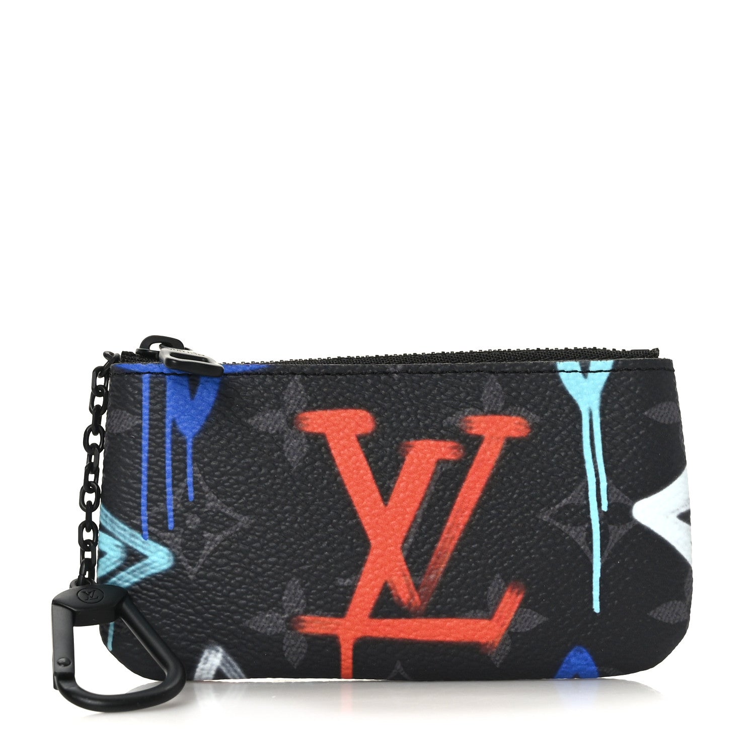 Louis Vuitton Monogram Eclipse LV Graffiti Key Pouch Multicolor 1 of 6