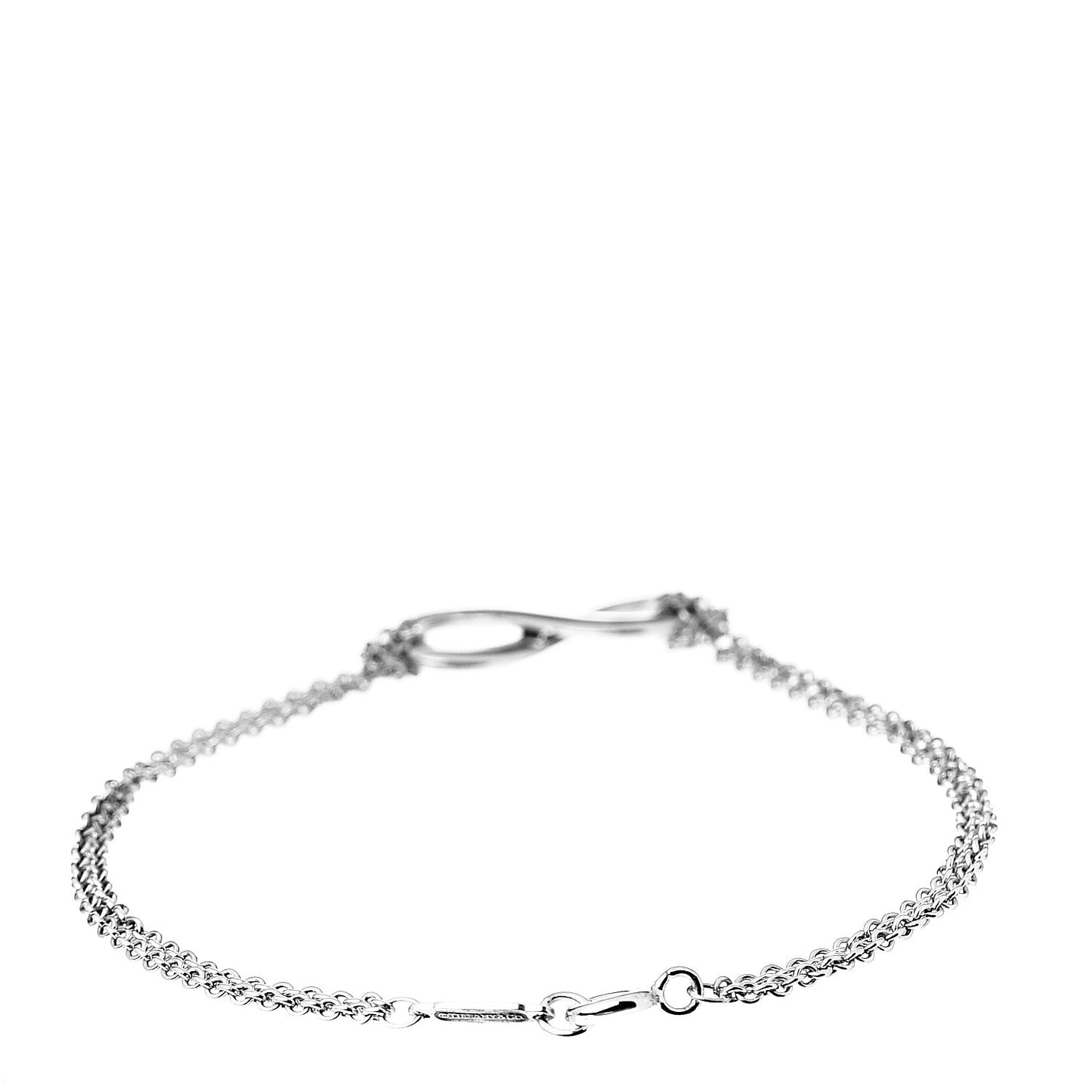 Sterling Silver Infinity Double Chain Bracelet