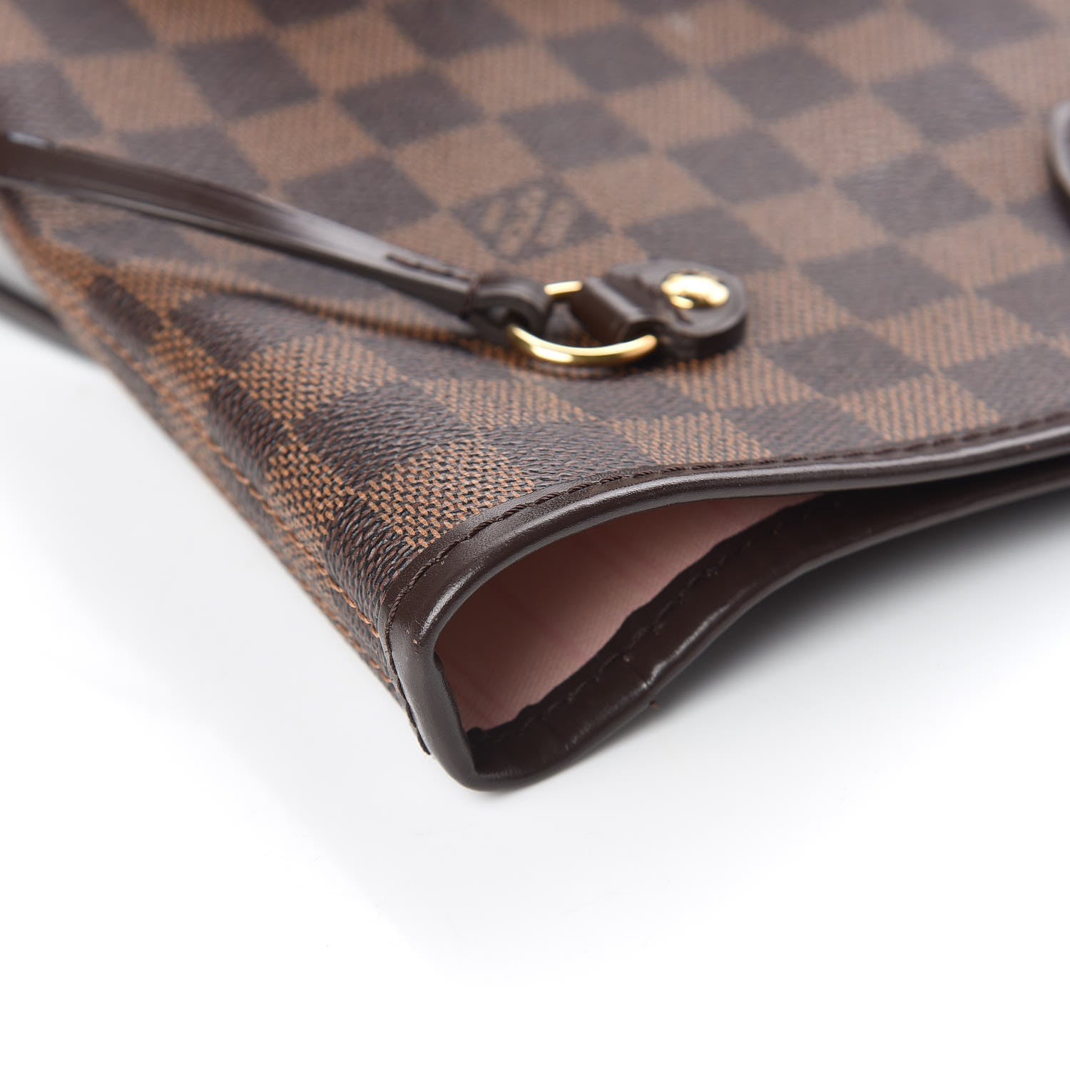 Louis Vuitton Damier Ebene Neo Neverfull MM Rose Ballerine 10 of 15