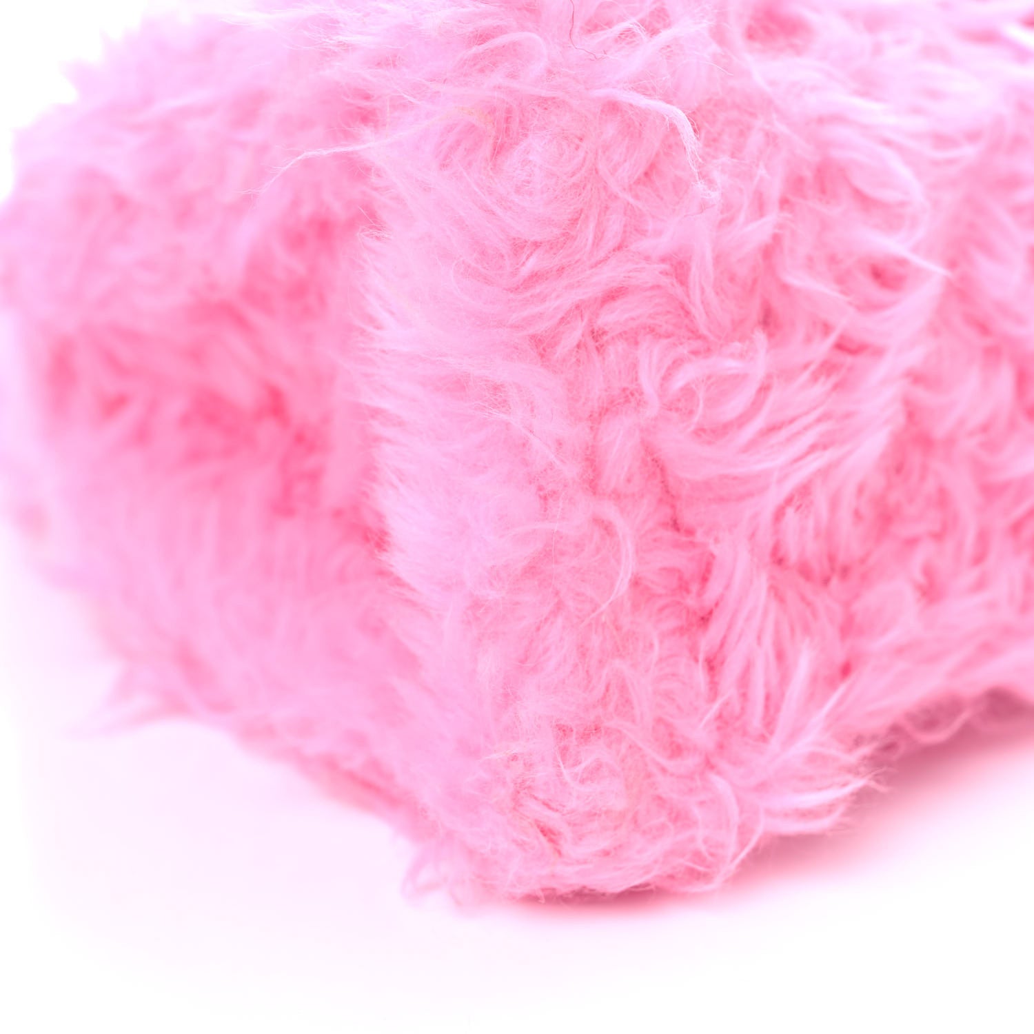 Balenciaga Faux Fur Medium Fluffy Hourglass Top Handle Bag Pink 8 of 9