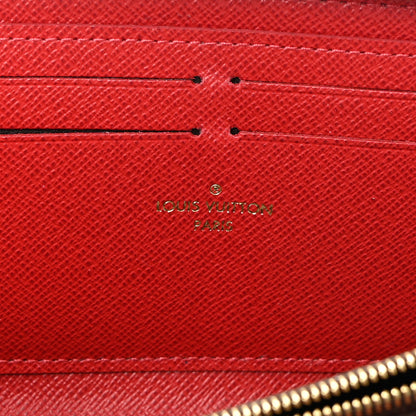 Louis Vuitton Damier Ebene Clemence Wallet Cherry 6 of 9