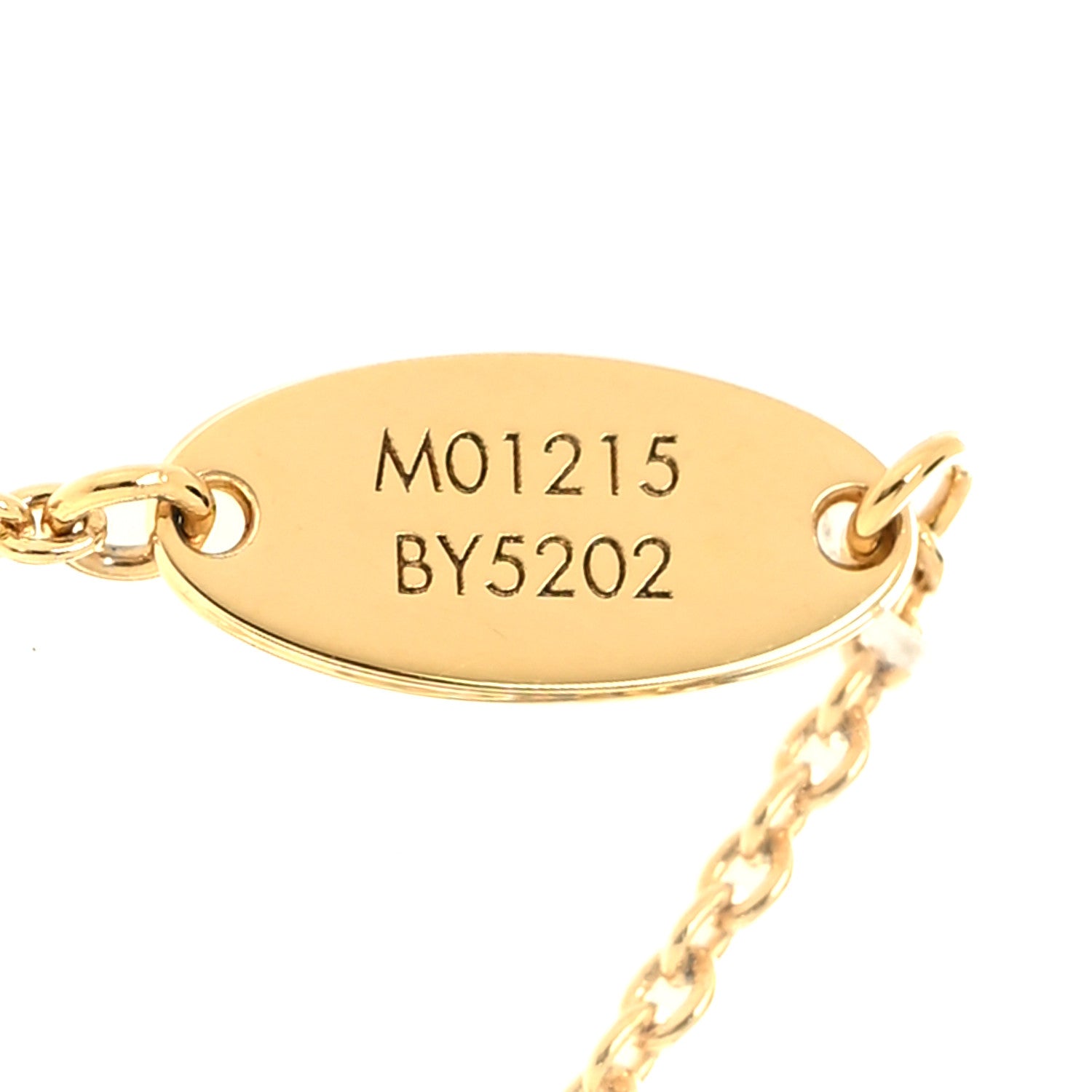 Louis Vuitton Enamel LV Iconic Necklace Gold Pink 6 of 6