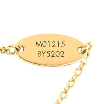 Louis Vuitton Enamel LV Iconic Necklace Gold Pink 6 of 6