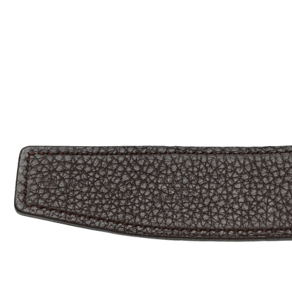 Hermes Box Togo 32mm H Belt Strap 80 Black Chocolate 5 of 7