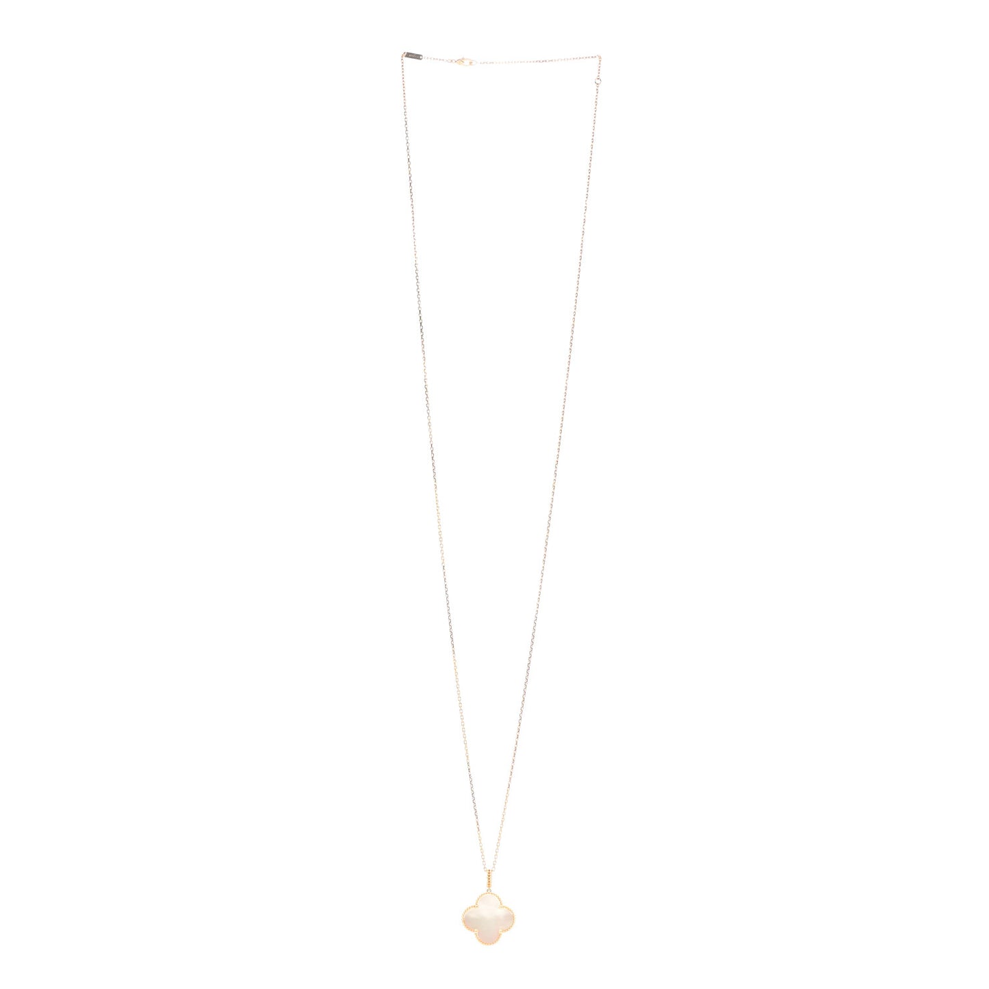 18K Yellow Gold Mother of Pearl Magic Alhambra Long Necklace