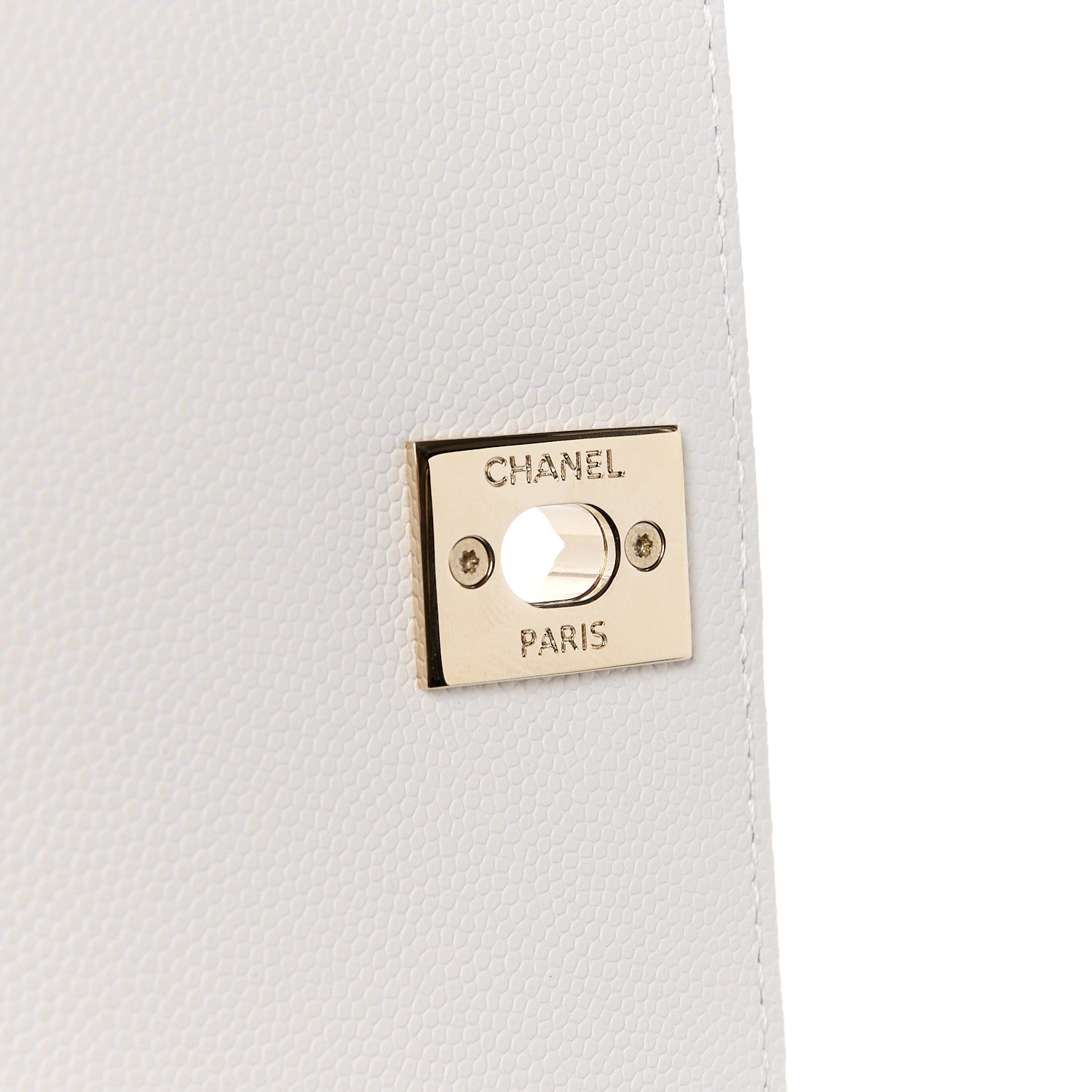 Chanel Caviar Quilted Mini Coco Handle Flap White 7 of 12