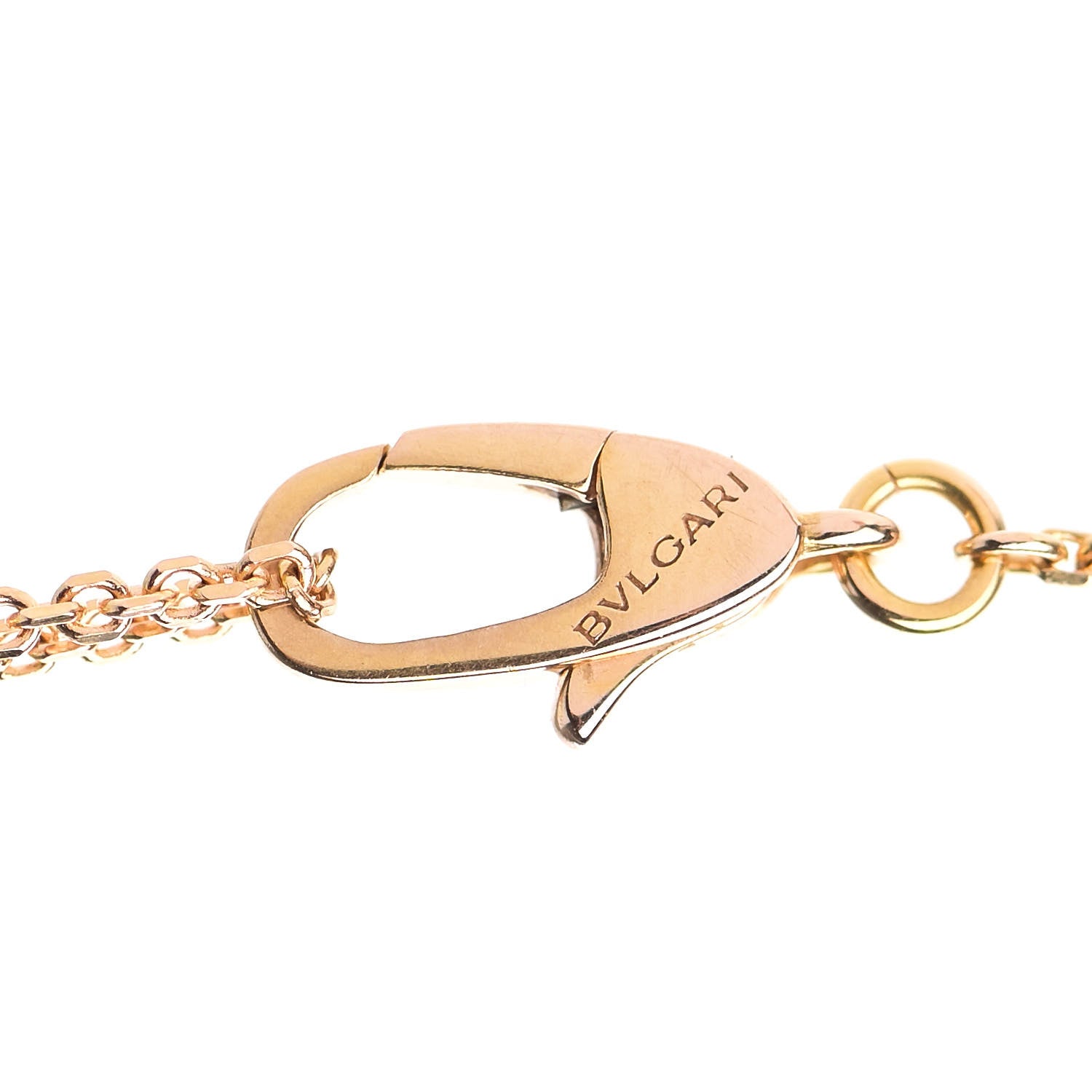Bulgari 18K Rose Gold Diamond Carnelian Divas' Dream Pendant Necklace 4 of 8