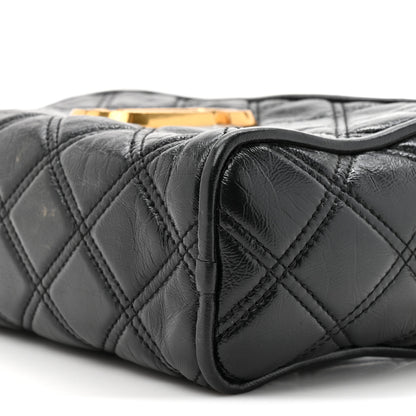 Marc Jacobs Lambskin Quilted The Softshot 21 Bag Black 9 of 14