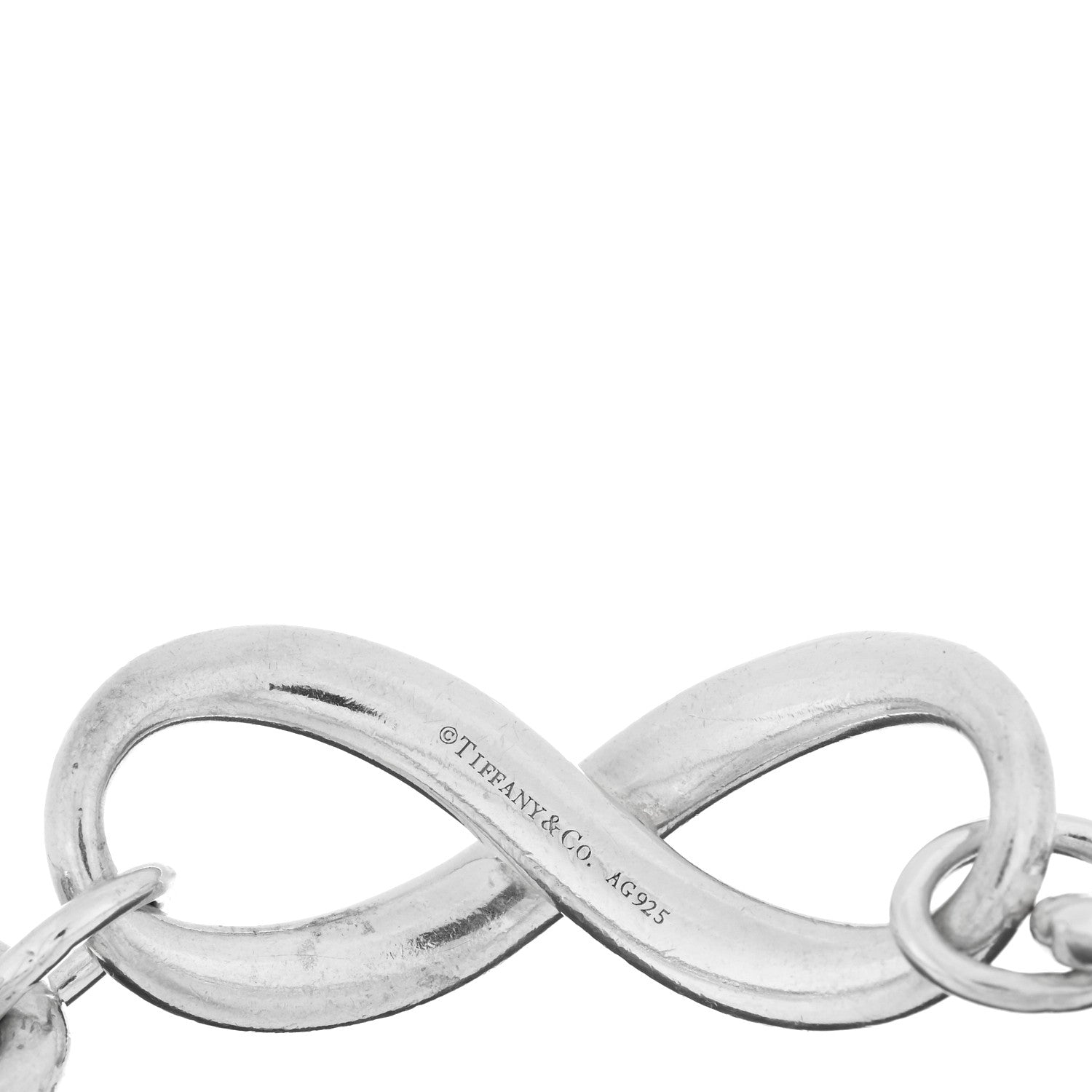 Tiffany Sterling Silver Wide Infinity Chain Bracelet 3 of 3