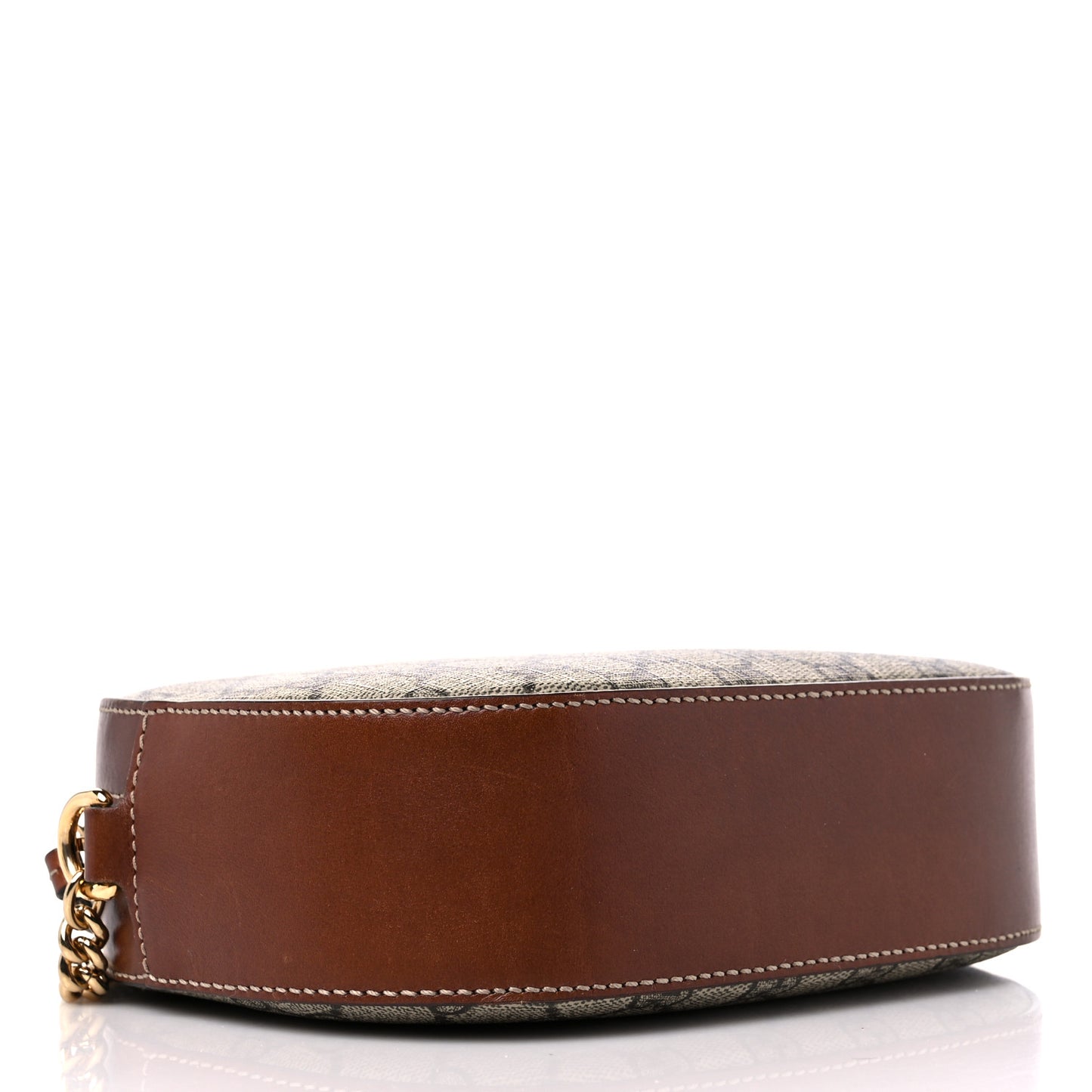 GG Supreme Monogram Cuoio Toscano Mini Chain Shoulder Bag Beige Ebony Cuir