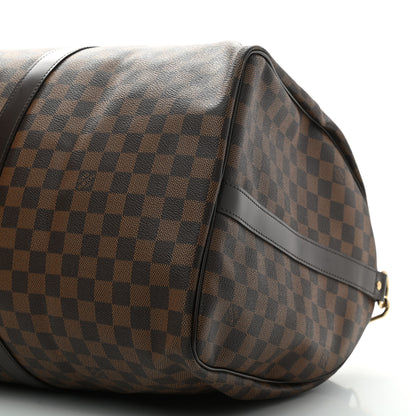 Louis Vuitton Damier Ebene Keepall Bandouliere 55 9 of 9