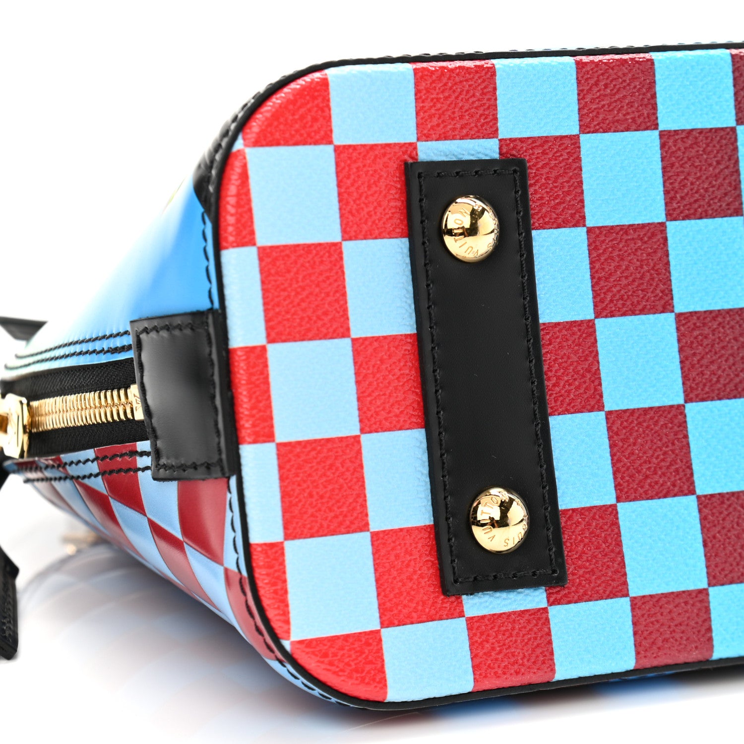 Louis Vuitton Epi Damier Race Alma BB Blue Vert 8 of 10