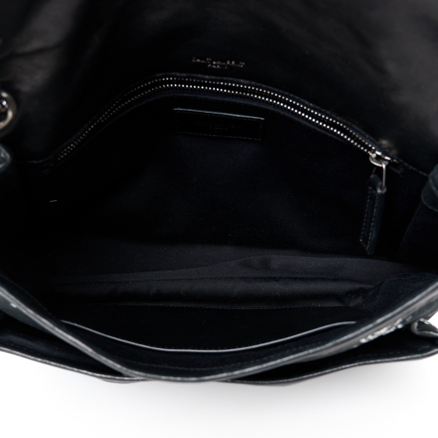 Saint Laurent Cotton Bandana Monogram Medium Niki Chain Satchel Black White 5 of 11