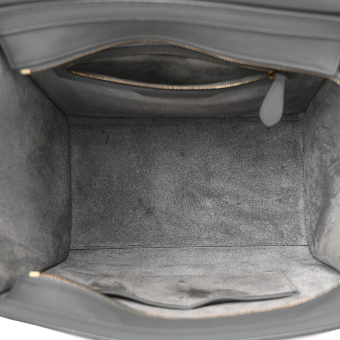 Drummed Calfskin Mini Luggage Kohl