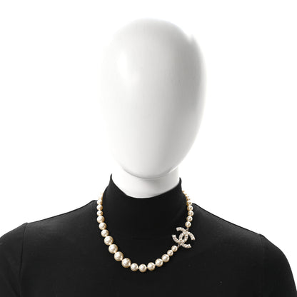 Chanel Pearl CC 100th Anniversary Necklace Light Gold 2 of 5