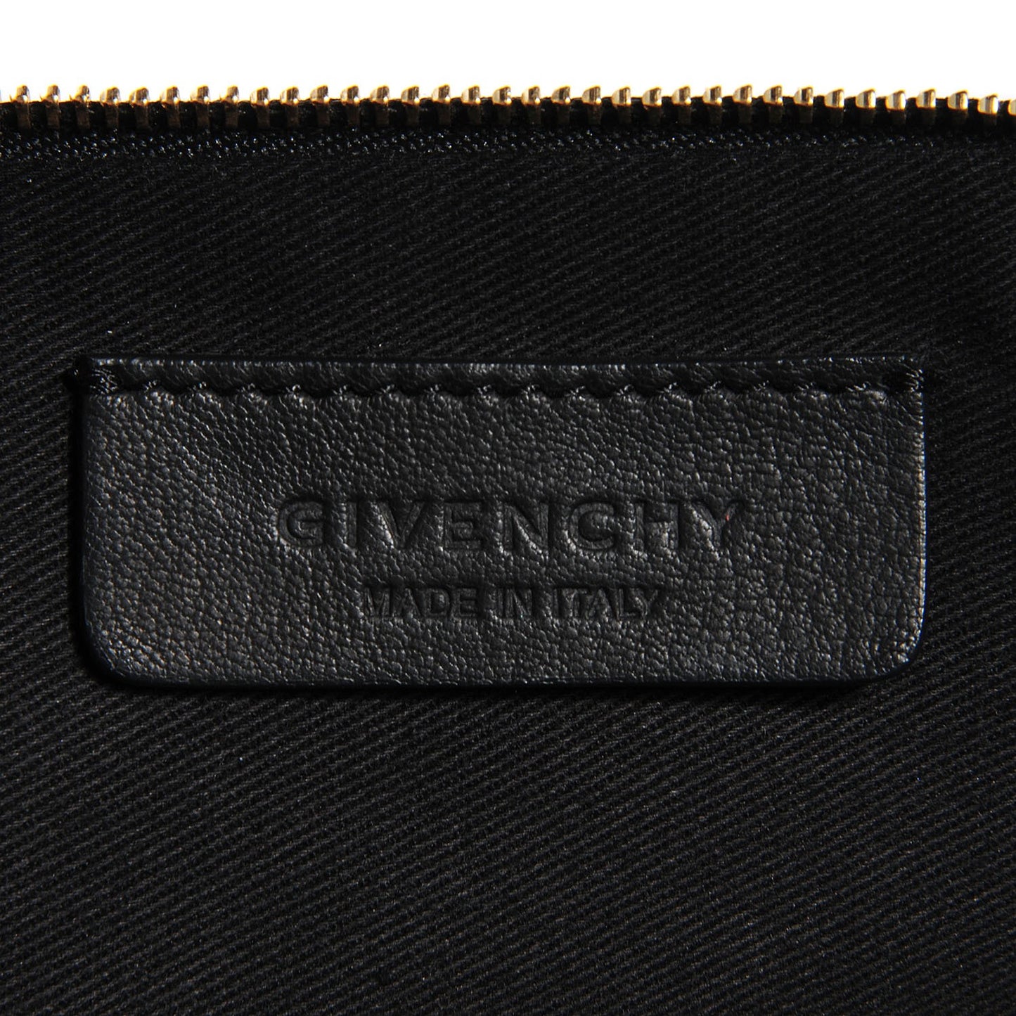 Canvas Madonna Print Clutch Black