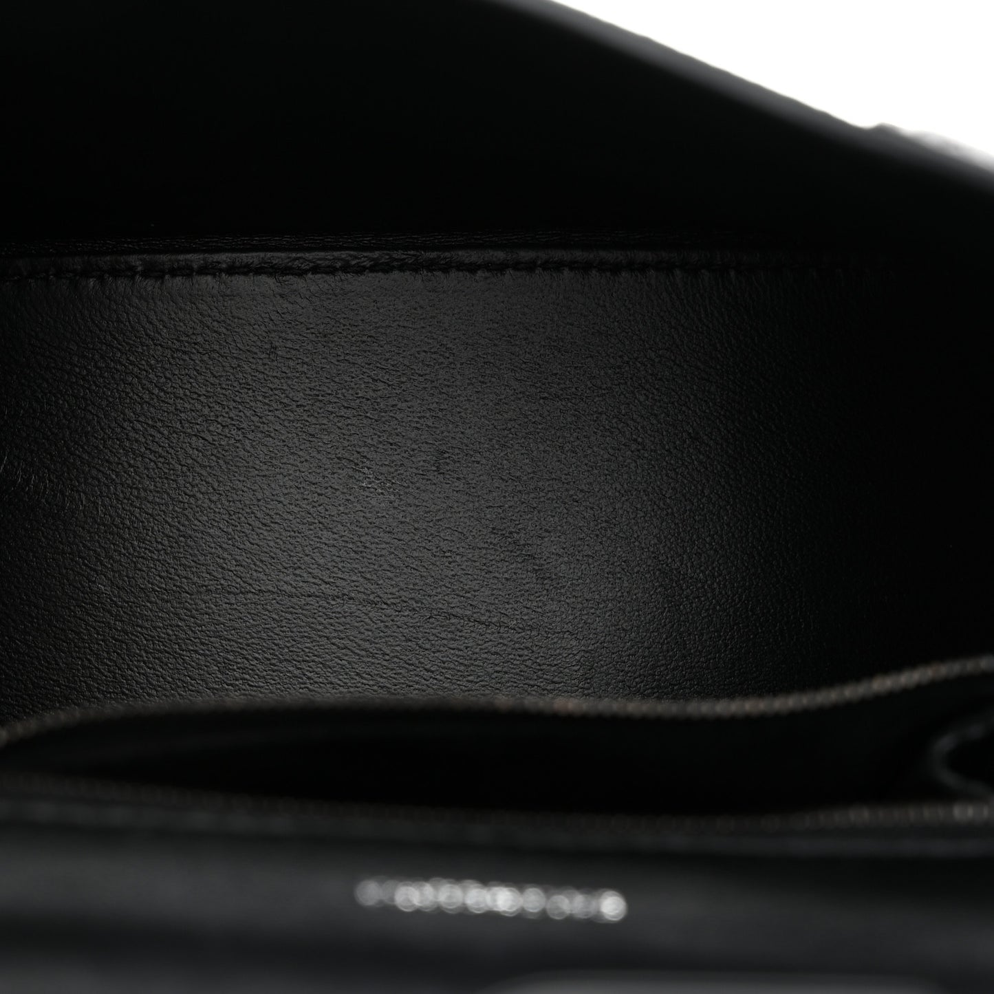 Matte Calfskin Snake Embossed Tonal B Small Hourglass Top Handle Bag Black