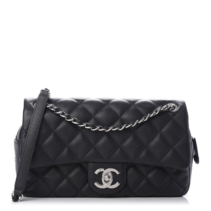 Chanel Caviar Quilted Medium Easy Flap Black 1 of 10