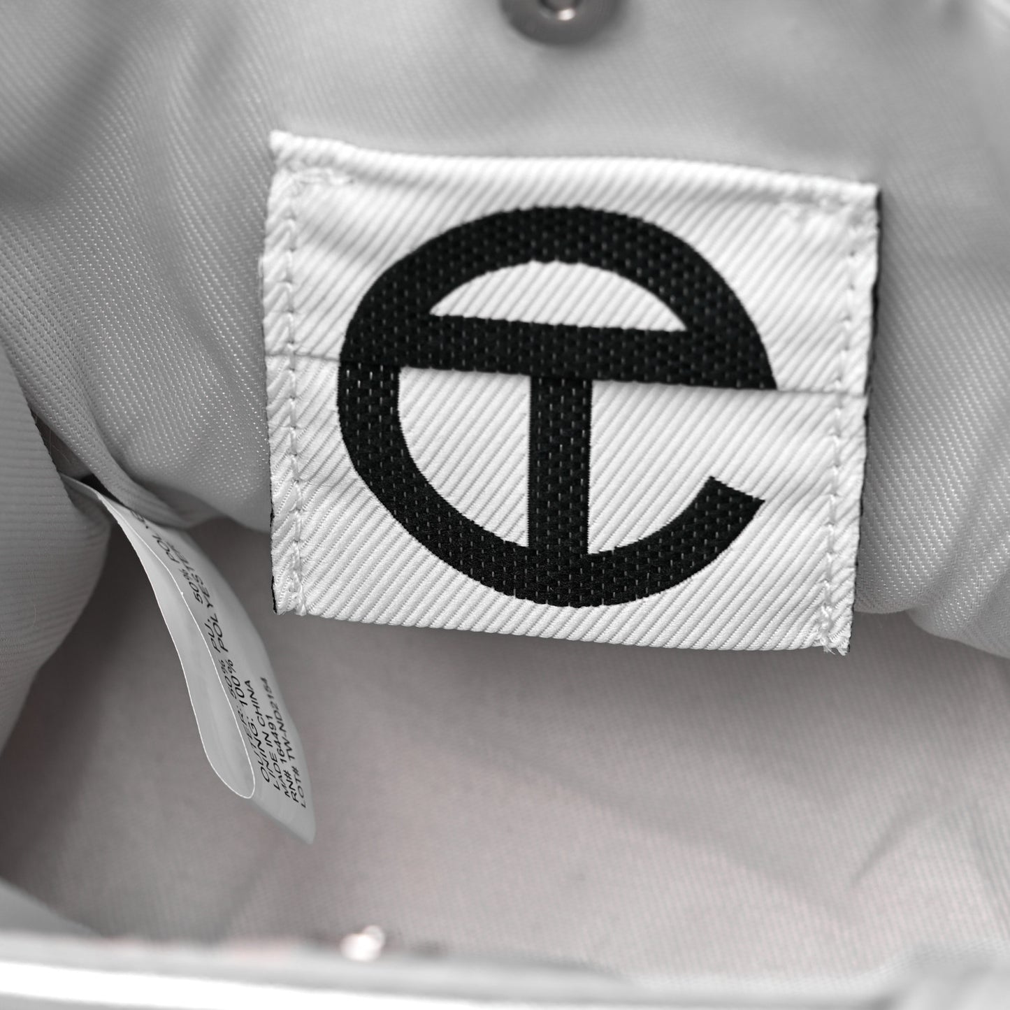 Metallic Vegan Leather Small Shopping Bag Silver