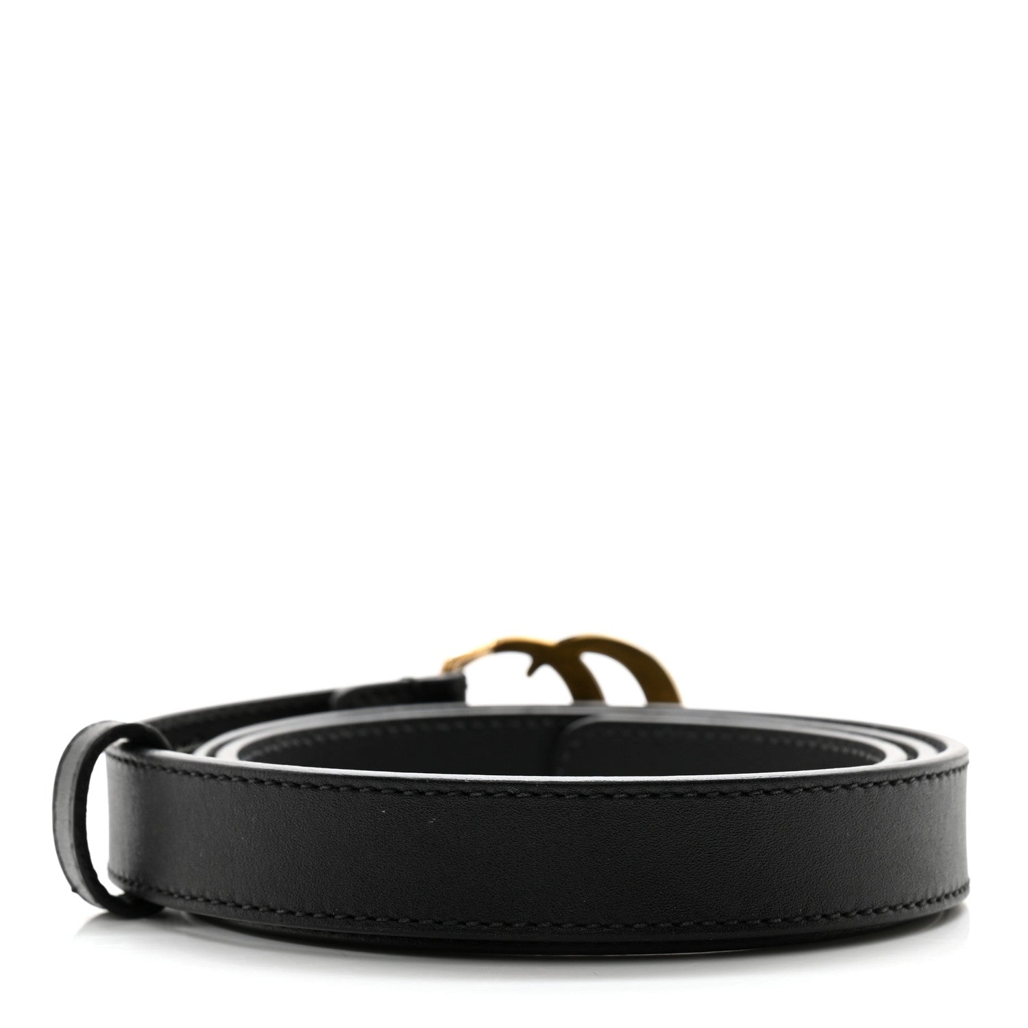 Gucci Calfskin Double G 20mm Belt 80 32 Black 2 of 9