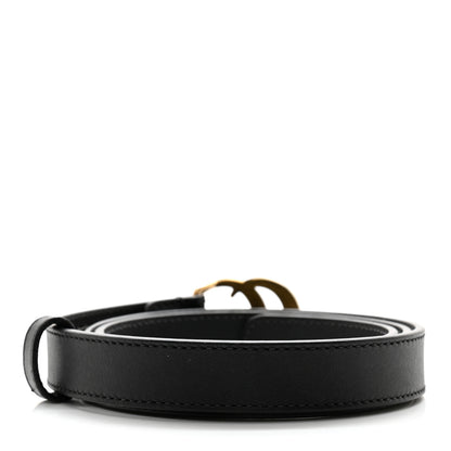 Gucci Calfskin Double G 20mm Belt 80 32 Black 2 of 9