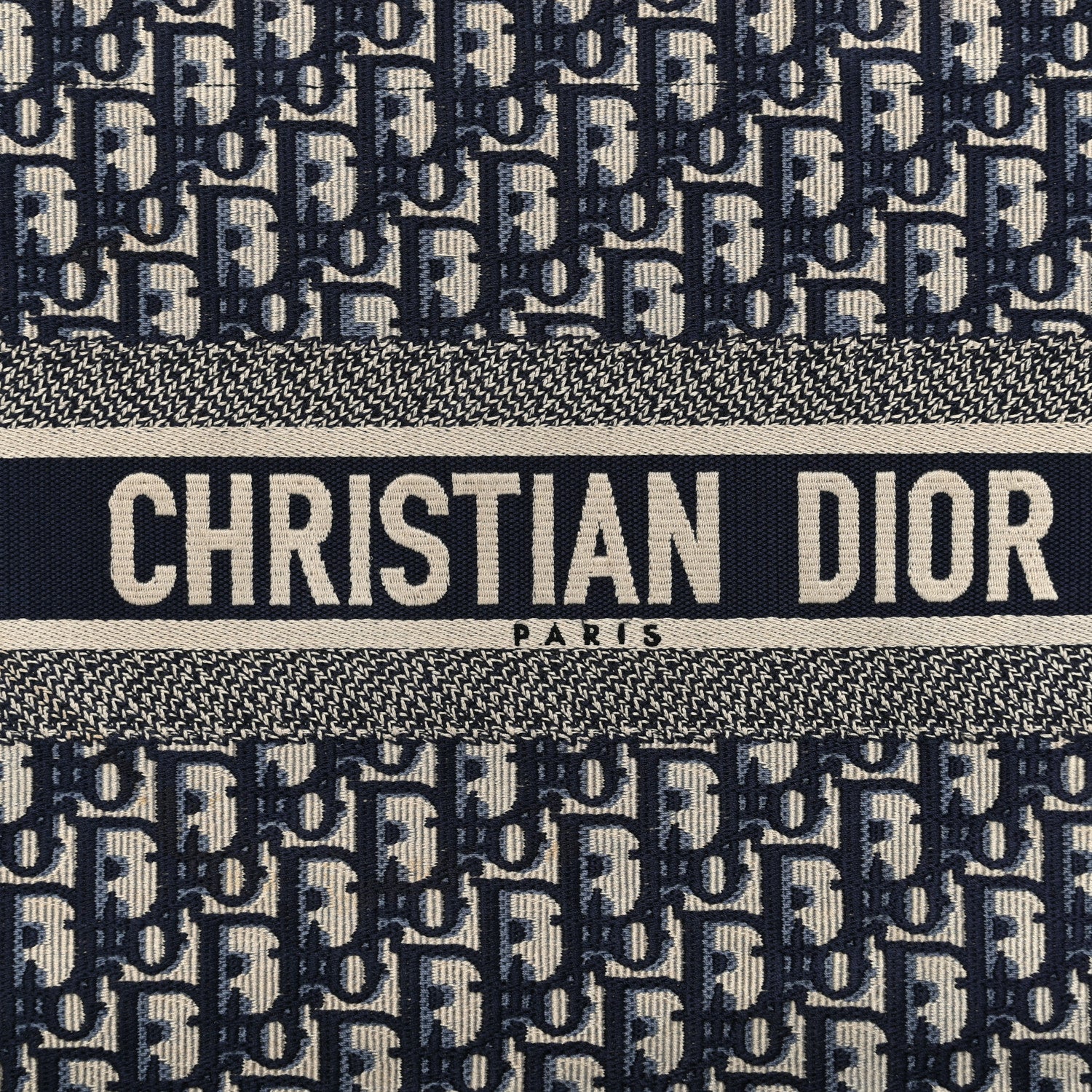 Christian Dior Oblique Medium Book Tote Blue Multicolor 8 of 16