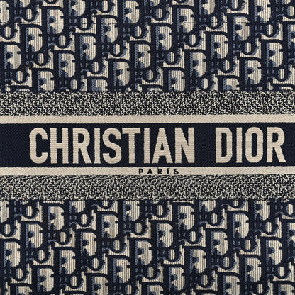 Christian Dior Oblique Medium Book Tote Blue Multicolor 8 of 16