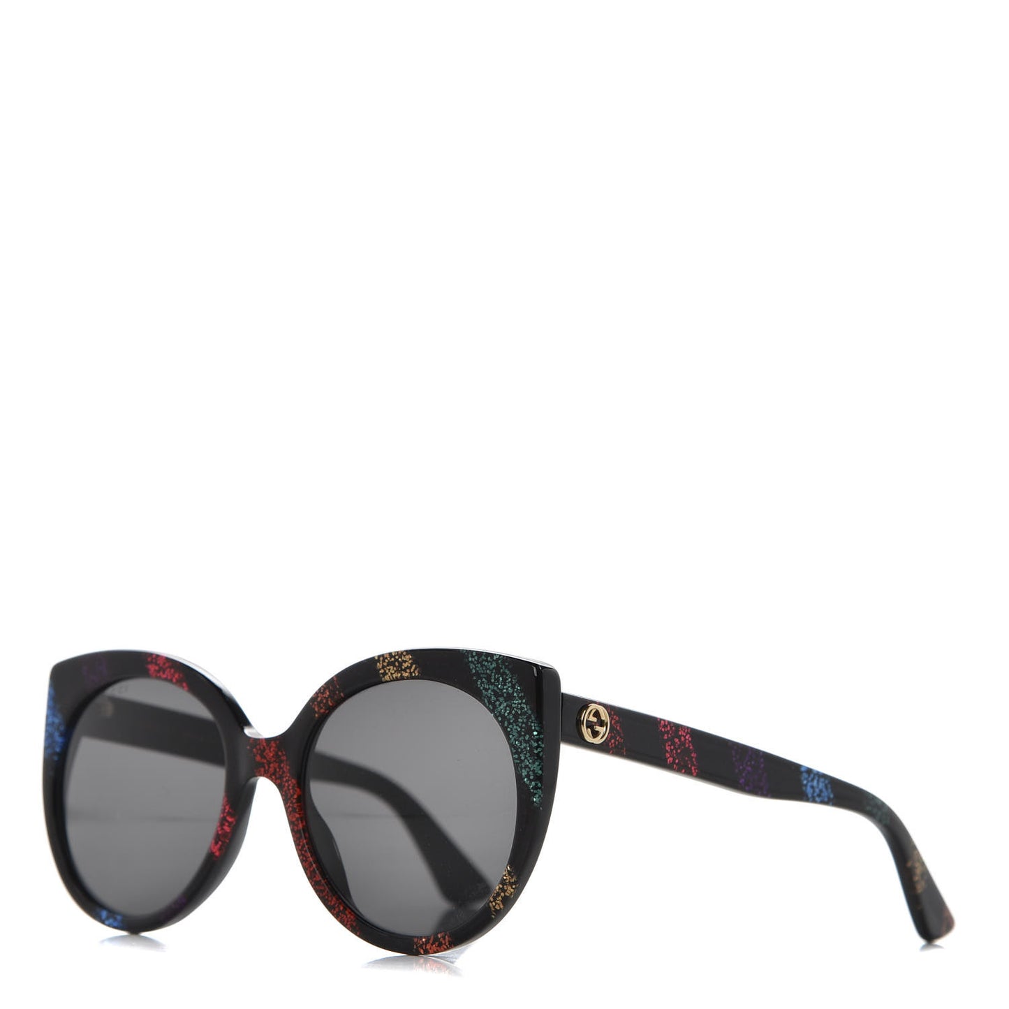 Cat Eye Glitter Sunglasses GG 0325S Black