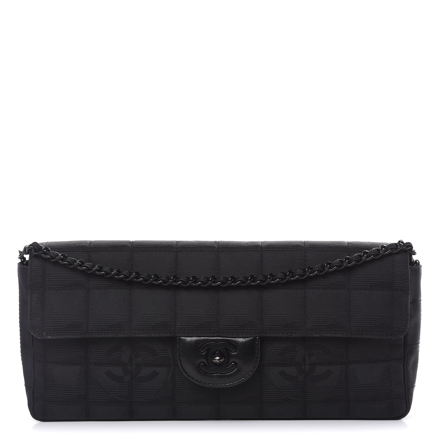 Chanel Nylon Travel East West Flap Black 1 of 14