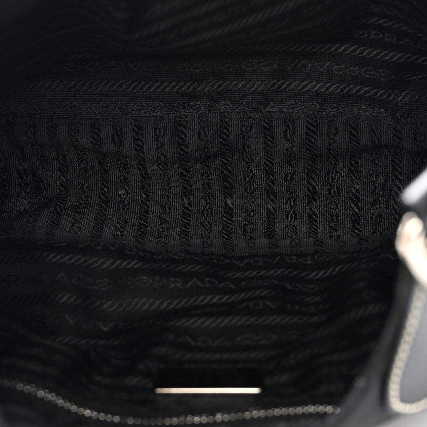 Tessuto Nylon Moon Shoulder Bag Black