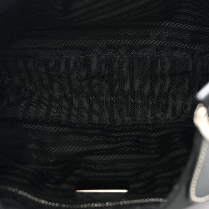 Prada Tessuto Nylon Moon Shoulder Bag Black 5 of 12